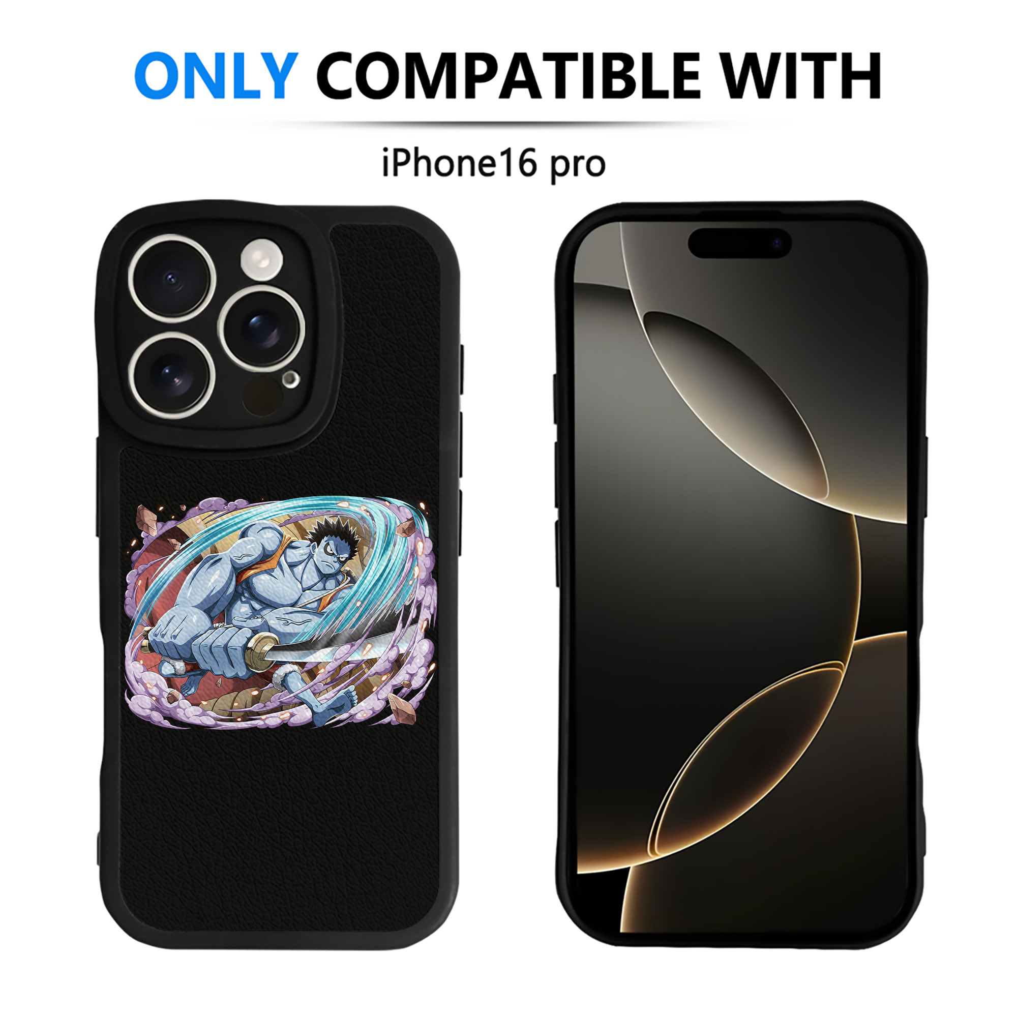 （画像用） ワンピース モンキー・D・ルフィ ONE PIECE Monkey D. Luffy 【iPhone 16シリーズ対応】シリコンスマホケース（レザー調） 材質：シリコン